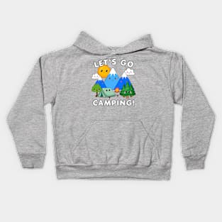 Lets go camping Kawaii Style Kids Hoodie